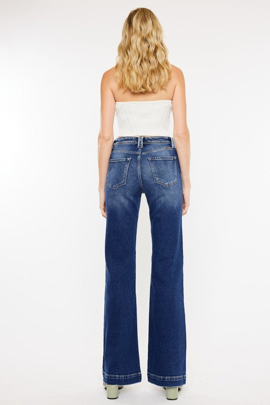High Rise Holly Flare Jeans - KC9289M - lolaluxeshop