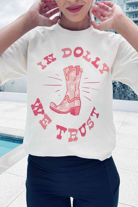 TRUST DOLLY OVERSIZED GRAPHIC TEE / T-SHIRT - lolaluxeshop