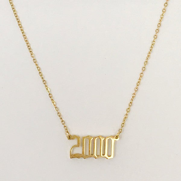 Birth Year Necklace - lolaluxeshop