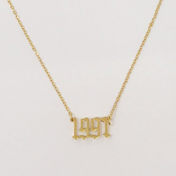 Birth Year Necklace - lolaluxeshop