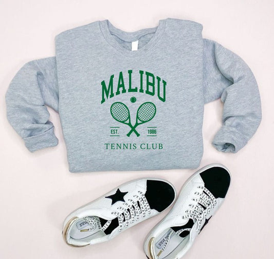 Malibu Tennis Club Cozy Crewneck Sweatshirt - lolaluxeshop