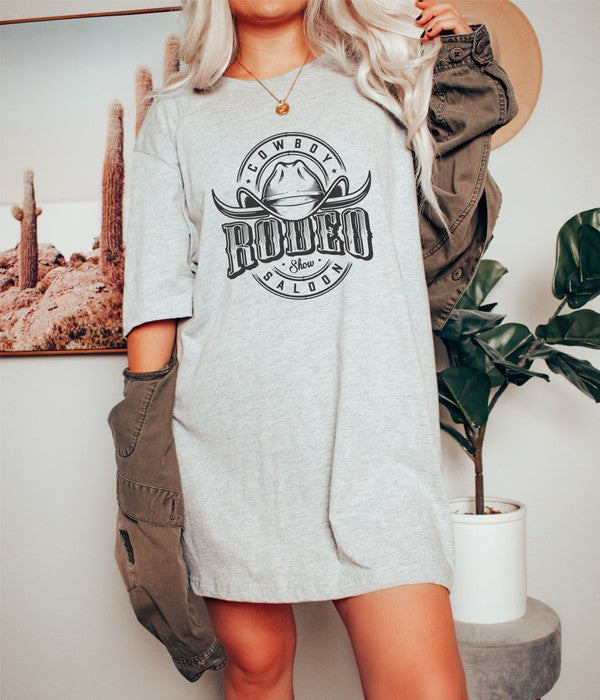 Cowboys Saloon Rodeo Show Graphic Boutique Tee - lolaluxeshop