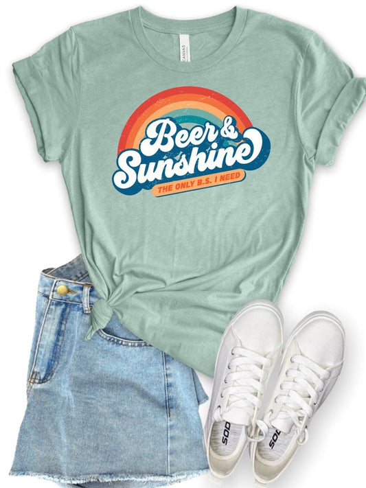 Beer and Sunshine Only BS I Need Softstyle Tee - lolaluxeshop