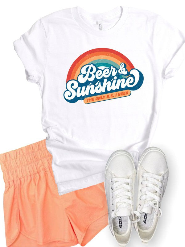 Beer and Sunshine Only BS I Need Softstyle Tee - lolaluxeshop