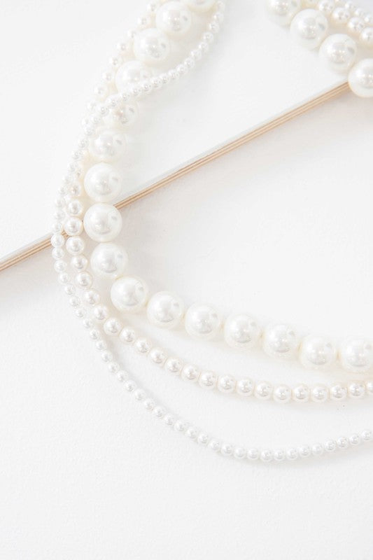 Layered Pearl Necklace - lolaluxeshop