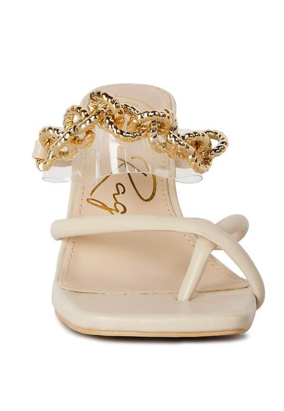 Social Bee Diamante Strap Heeled Sandals - lolaluxeshop