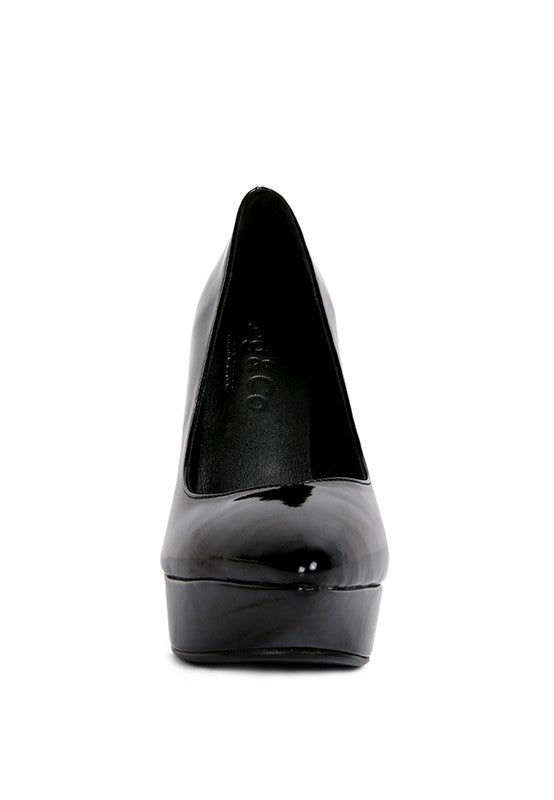 ROTHKO Black Patent Stiletto Sandals - lolaluxeshop