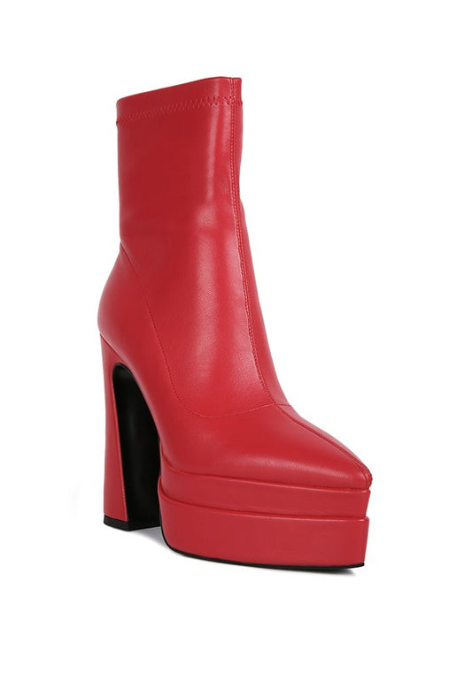Dextra High Platform Ankle Boots - lolaluxeshop
