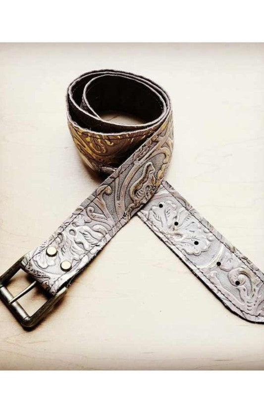 Gilded Cowboy Genuine Leather Belt 50 - lolaluxeshop