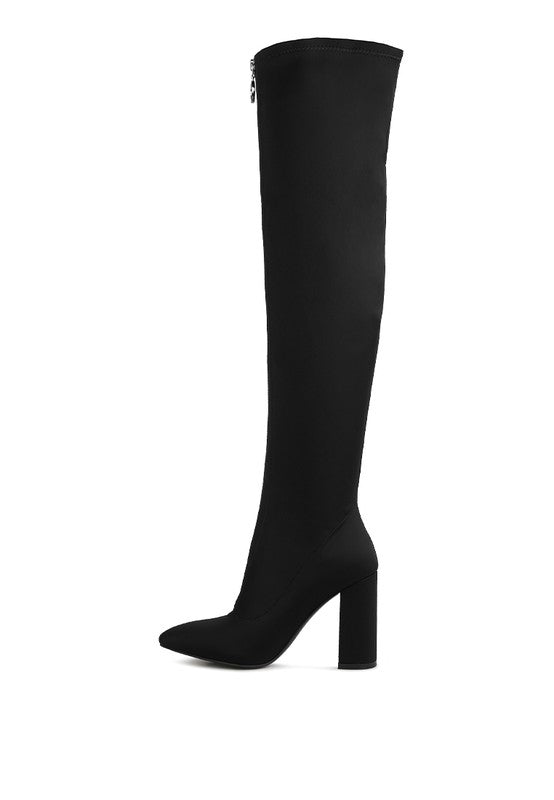 Ronettes Knee High Stretch Long Boots - lolaluxeshop