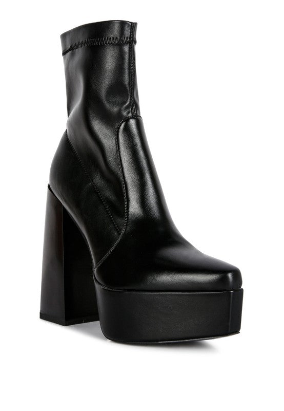 Whippers Patent Pu High Platform Ankle Boots - lolaluxeshop