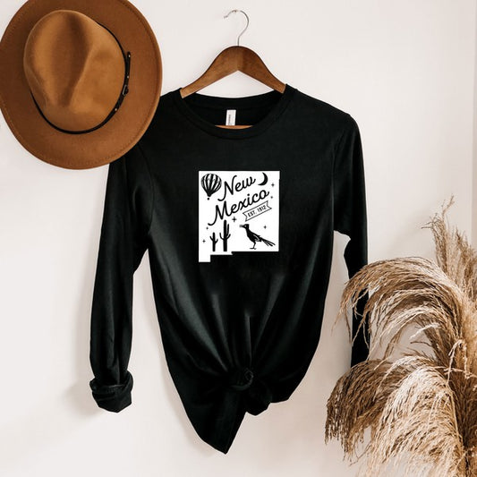 New Mexico Vintage Long Sleeve Graphic Tee