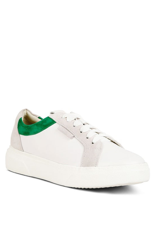 Endler Color Block Leather Sneakers - lolaluxeshop