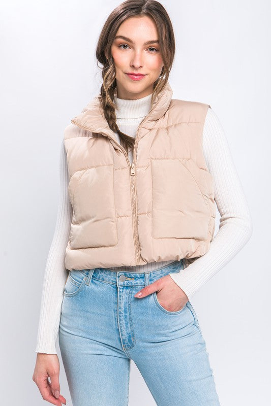 Puffer Vest With Pockets - lolaluxeshop