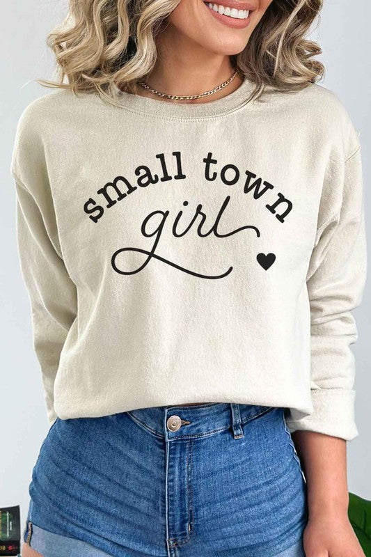 SMALL TOWN GIRL GRAPHIC SWEATSHIRT - lolaluxeshop