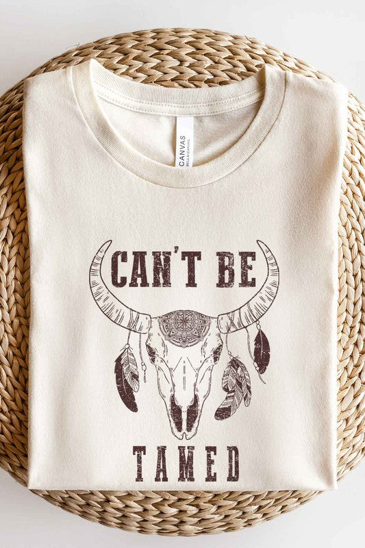 CANT BE TAMED CATTLE GRAPHIC TEE / T-SHIRT - lolaluxeshop