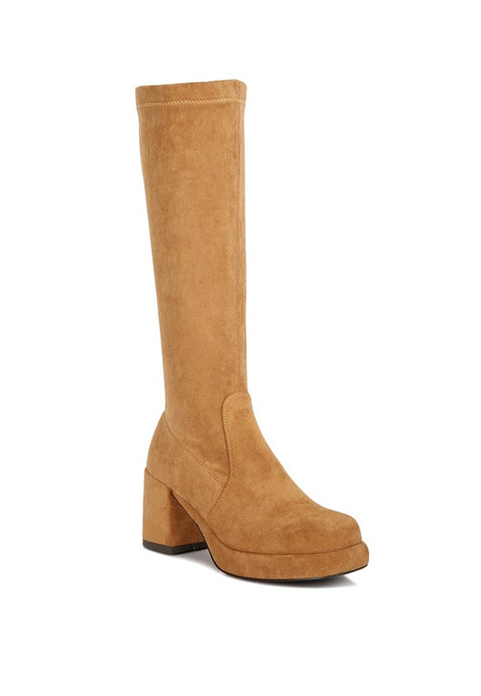 Morpin Stretch Suede Calf Boots - lolaluxeshop