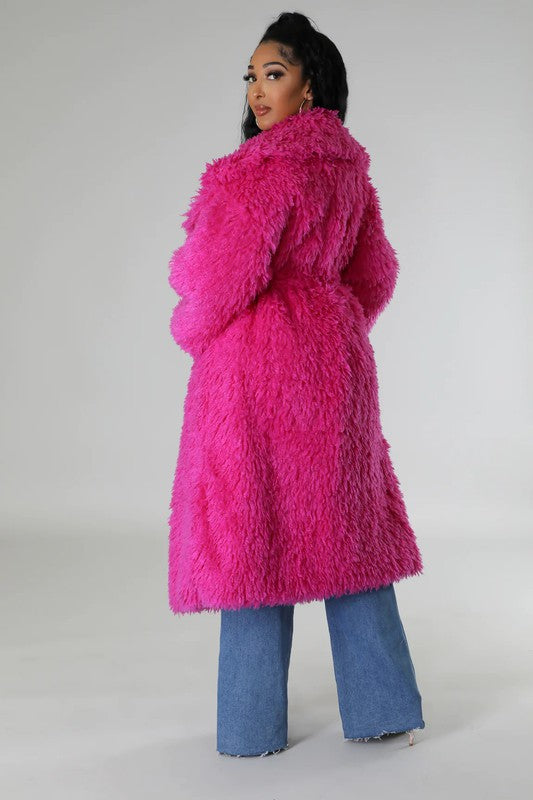 ATHINA Fuzzy Fur Winter Heavy Jacket - lolaluxeshop
