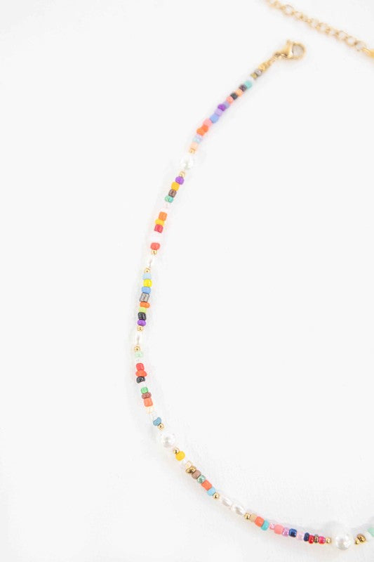 Festive Beaded Pearl Necklace - lolaluxeshop