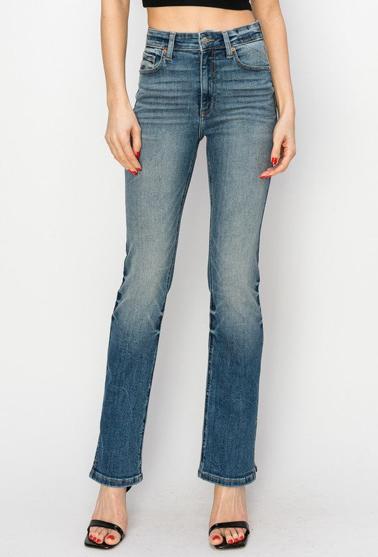 HIGH RISE Y2K BOOT JEANS - lolaluxeshop