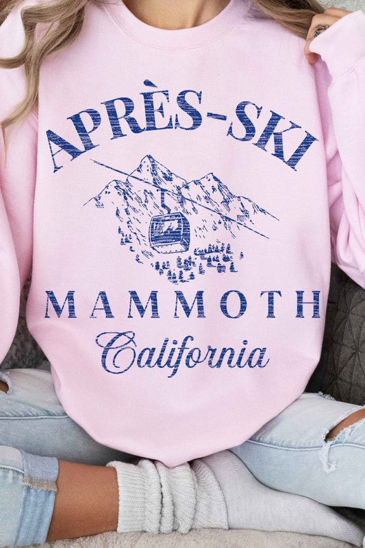 APRES SKI MAMMOTH CALIFORNIA GRAPHIC SWEATSHIRT - lolaluxeshop