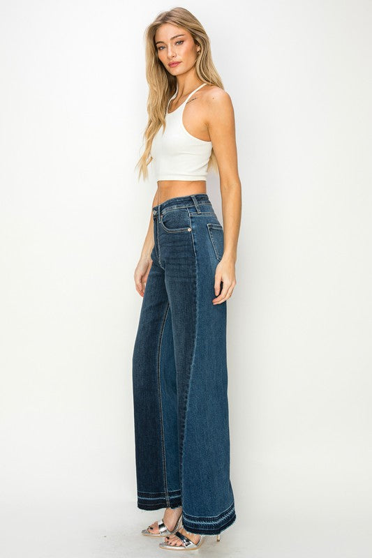 HIGH RISE RELAXED WIDE LEG JEANS - lolaluxeshop