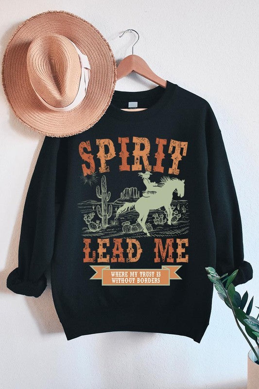Desert Worship Spirit Graphic Fleece Sweatshirts - lolaluxeshop
