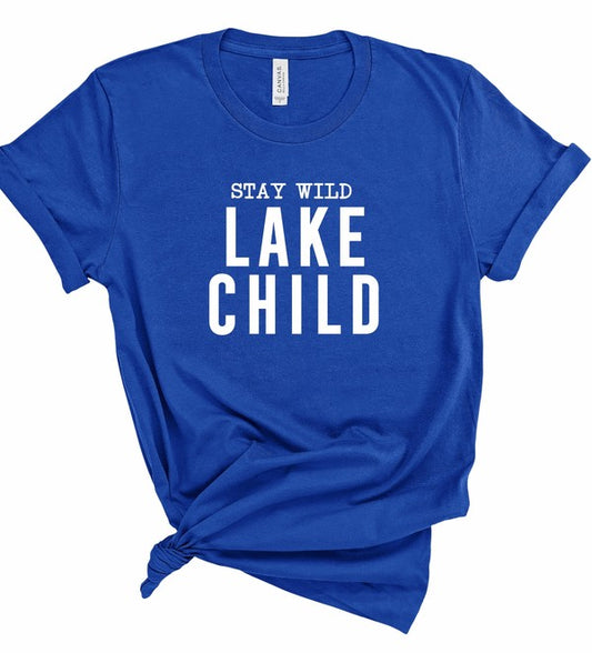 Stay Wild Lake Child Graphic Tee - lolaluxeshop