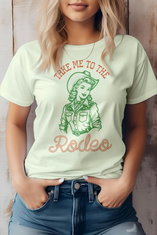 Take Me To The Rodeo, Retro Western Graphic Tee - lolaluxeshop