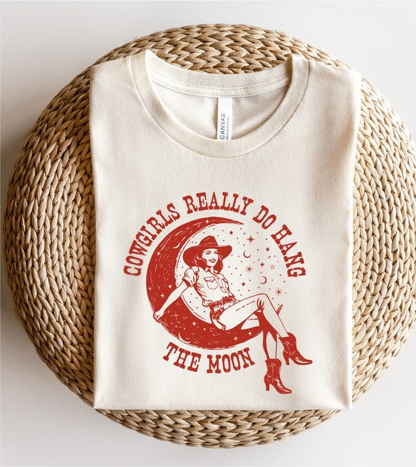Cowgirls Really Do Hang The Moon Graphic Tee - lolaluxeshop
