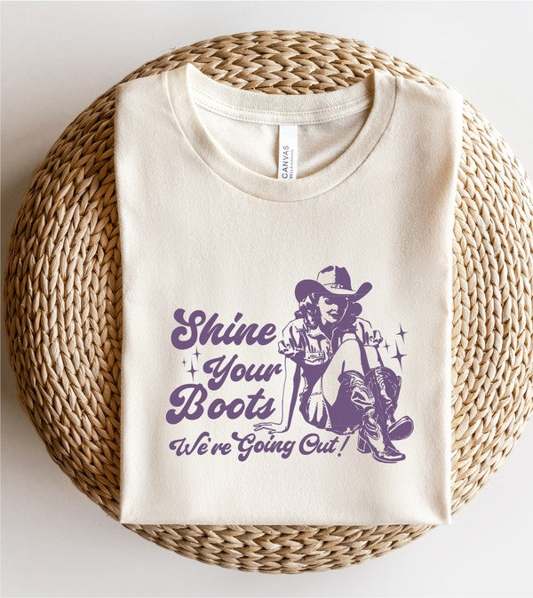 Shine Your Boots Graphic Tee - lolaluxeshop