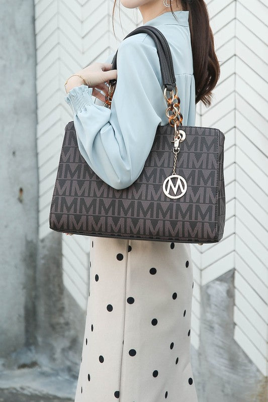 MKF Collection Sirna M Signature Tote Bag by Mia k - lolaluxeshop