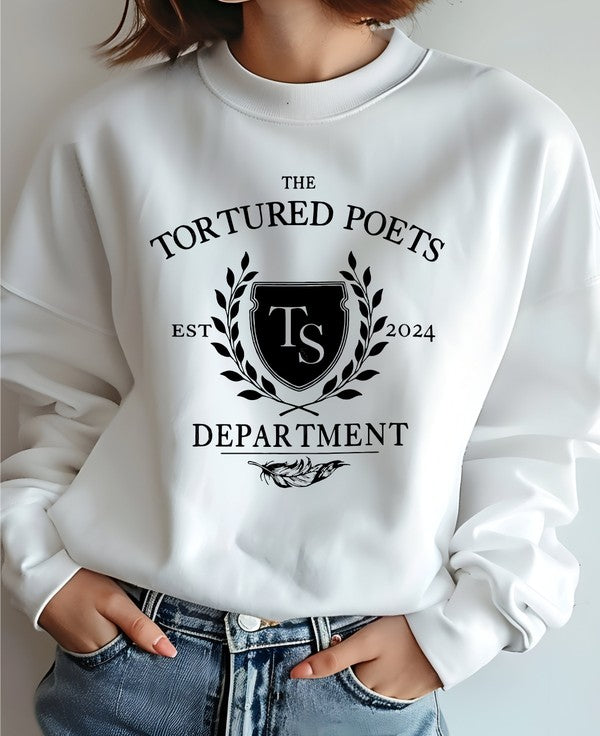 Tortured Poets Department Graphic Crew Neck - lolaluxeshop