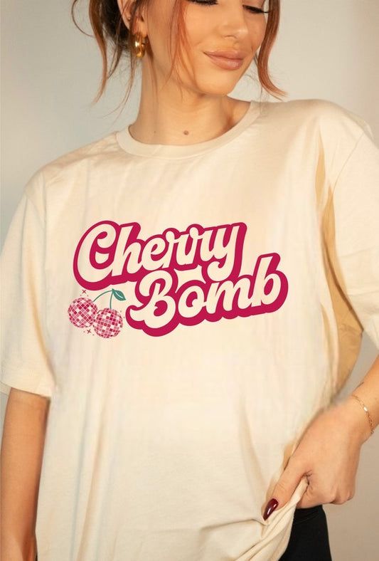 Cherry Bomb Disco Ball Softstyle Tee