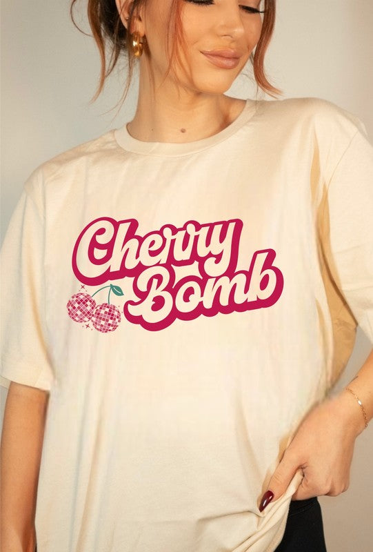 Cherry Bomb Disco Ball Softstyle Tee - lolaluxeshop
