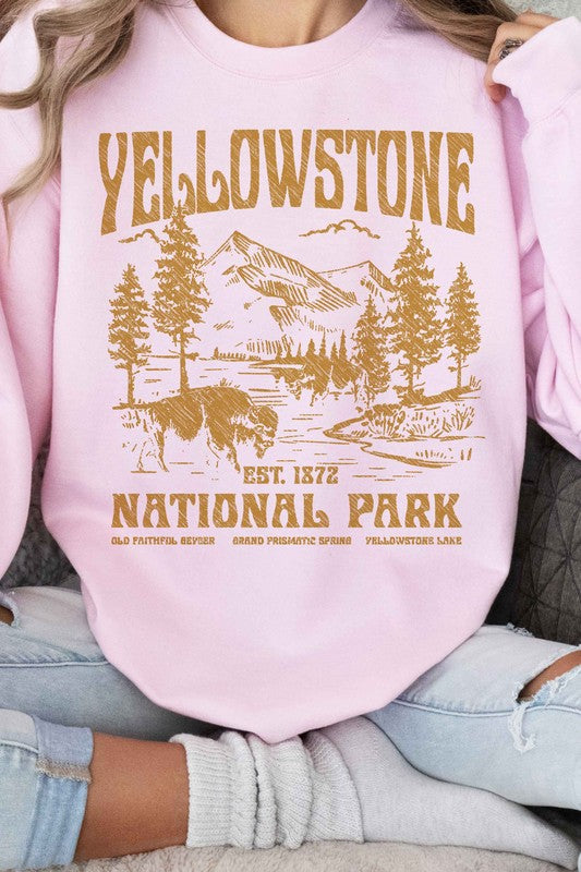 YELLOWSTONE NATIONAL PARK GRAPHIC SWEATSHIRT