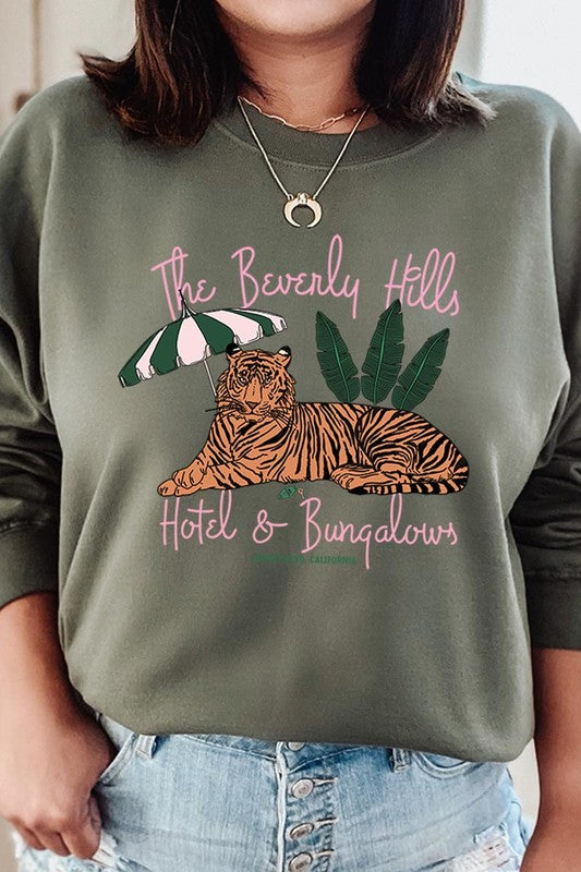 The Beverly Hills  Graphic Fleece Sweatshirts