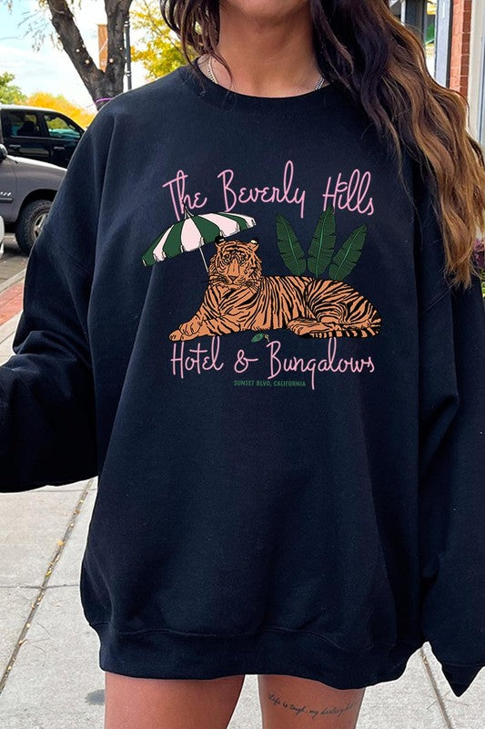 The Beverly Hills  Graphic Fleece Sweatshirts