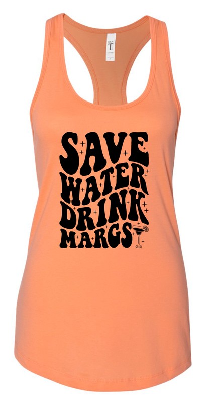 Save Water Drink Margs Summer Graphic Tank