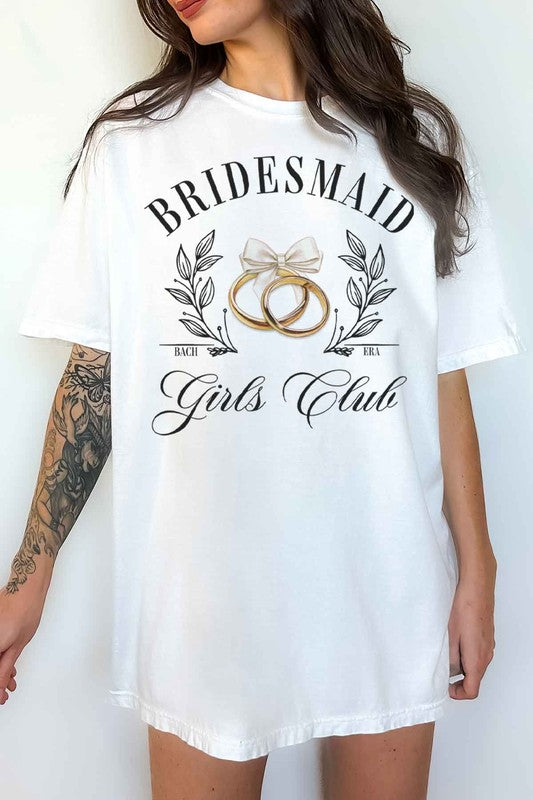 BRIDESMAID GIRLS CLUB OVERSIZED GRAPHIC TEE
