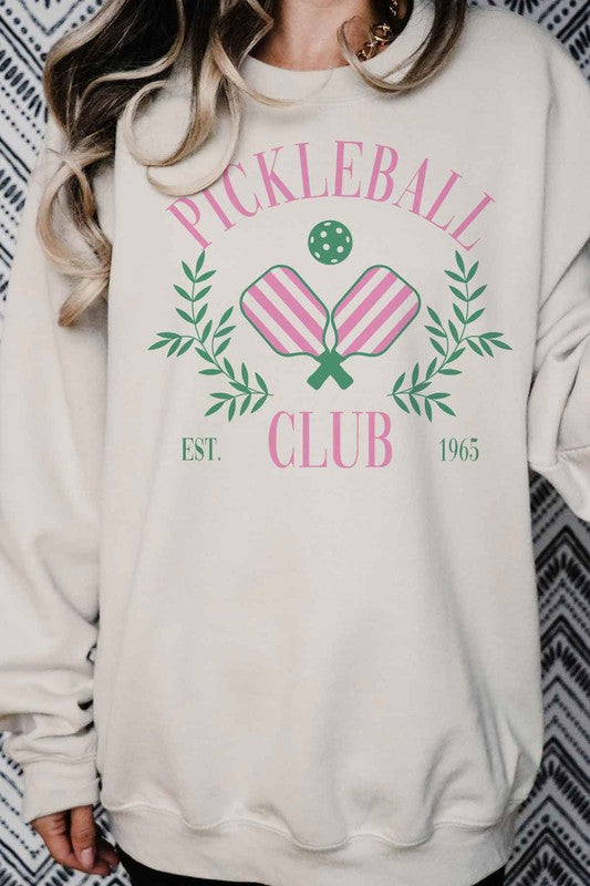 PICKLEBALL CLUB OVERSIZED SWEATSHIRT