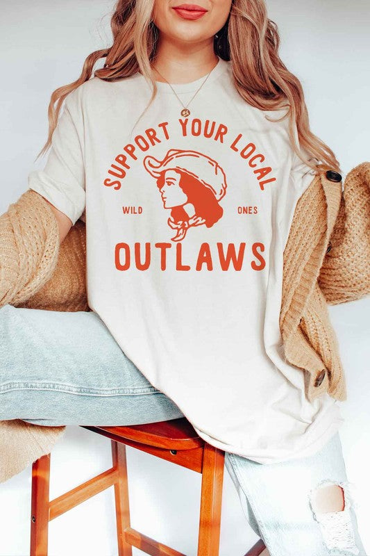 SUPPORT YOUR LOCAL OUTLAWS GRAPHIC TEE