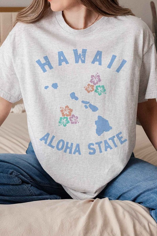 HAWAII ALOHA STATE GRAPHIC TEE