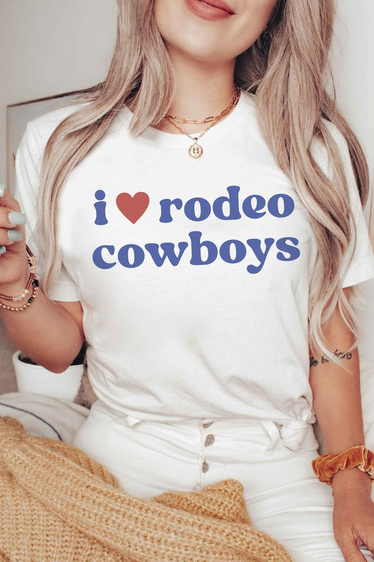 I LOVE RODEO COWBOYS Graphic Tee - lolaluxeshop