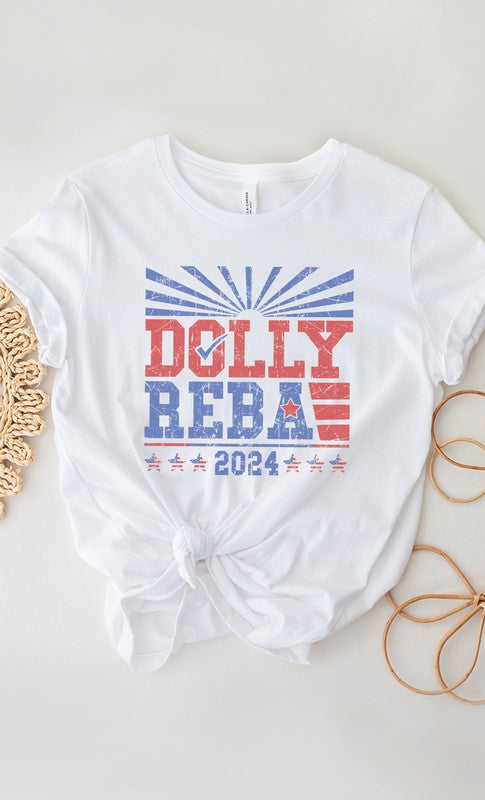 Dolly and Reba 2024 PLUS SIZE Graphic Tee - lolaluxeshop