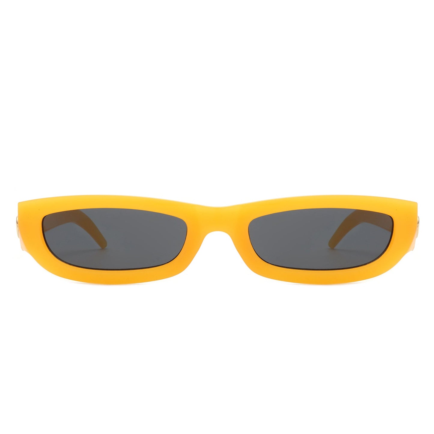 Skybloom - Rectangle Retro Slim Tinted Narrow Sunglasses - lolaluxeshop