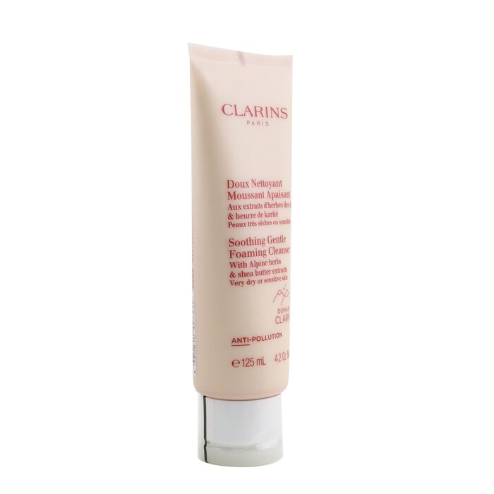 CLARINS - Soothing Gentle Foaming Cleanser With Alpine Herbs & Shea Butter Extracts - Very Dry or Sensitive Skin - LOLA LUXE