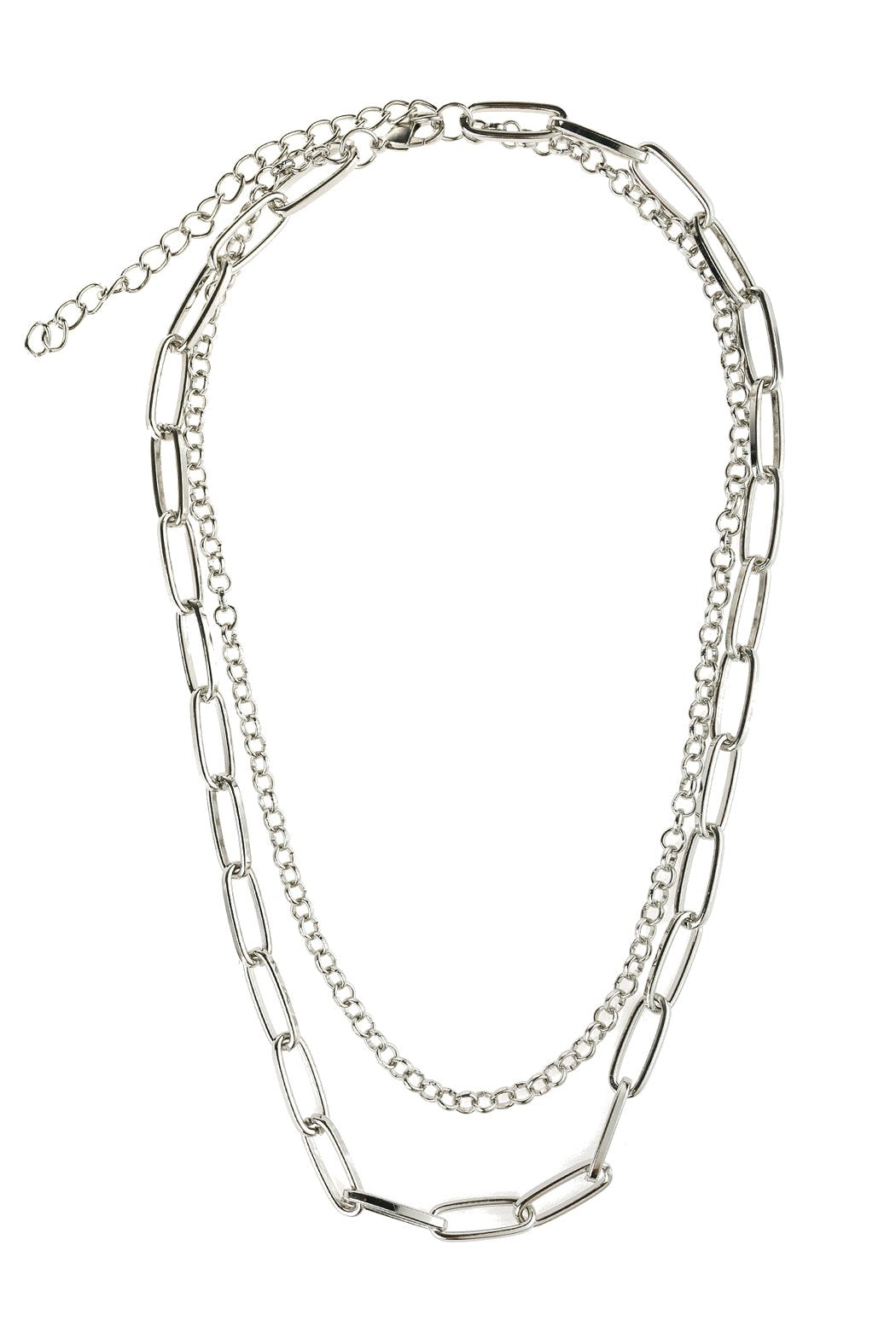 Hdn2973 - Multiline Chain Necklace - LOLA LUXE