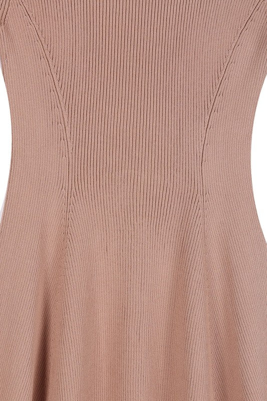 Knitted fit and flare dress - LOLA LUXE