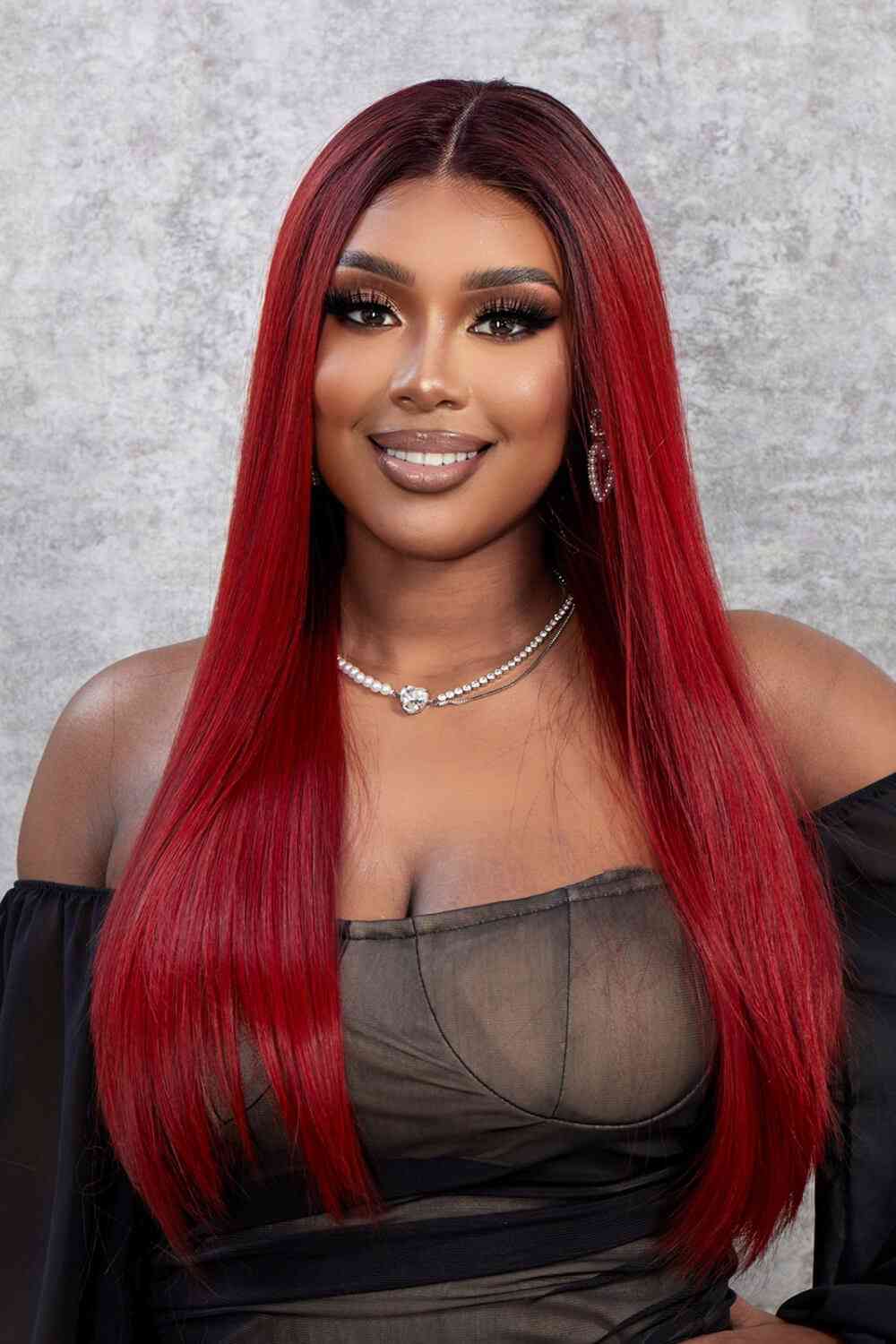 13*2" Lace Front Wigs Synthetic Straight 26" 150% Density - lolaluxeshop